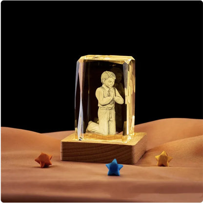 Buddha Crystal Cube Ornament