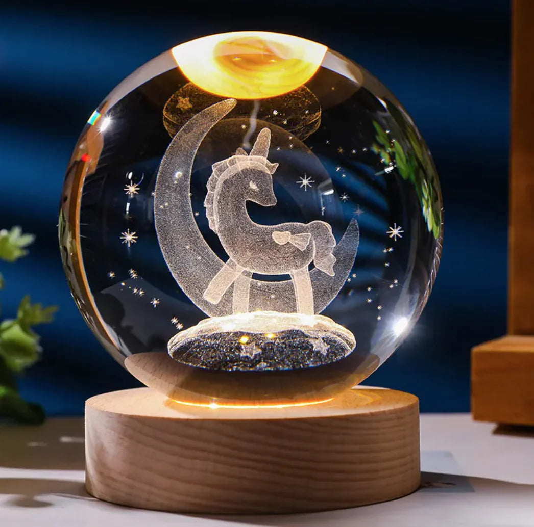 3D Constellation Crystal Night Light