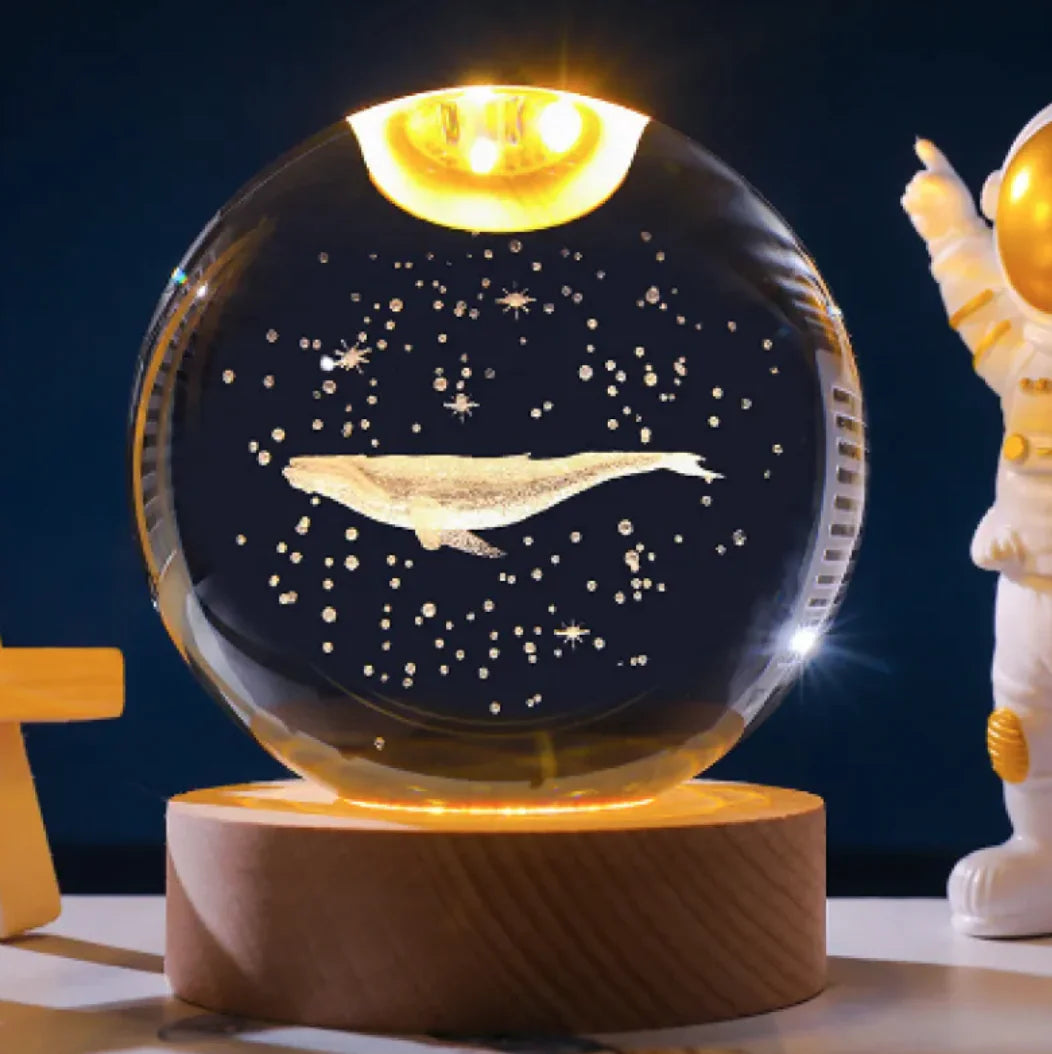 3D Constellation Crystal Night Light